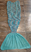 Load image into Gallery viewer, Icelandic Girl&#39;s Mermaid Tail Snuggler Blanket