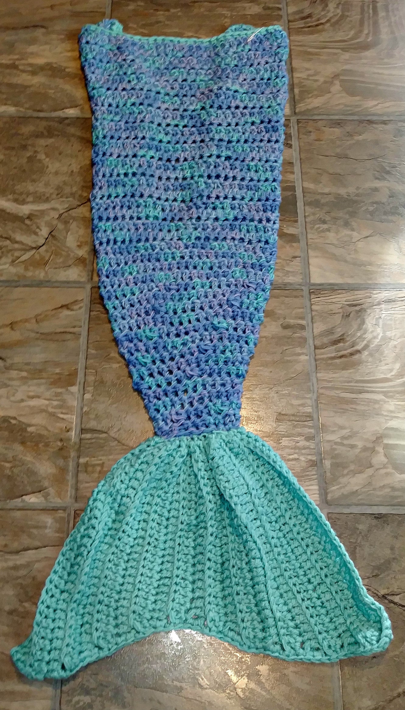 Ocean Girl's Mermaid Tail Snuggler Blanket