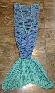 Ocean Girl's Mermaid Tail Snuggler Blanket