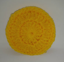 Load image into Gallery viewer, Starburst Yellow Nylon Dish Scrubbies