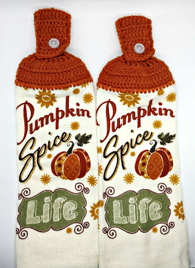 Pumpkin Spice Life Hanging Kitchen Towel Set