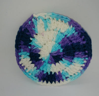 Moonstone & Dark Purple Cotton & Nylon Dish Scrubbies