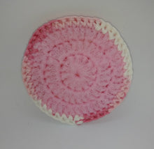 Load image into Gallery viewer, Pink White Cotton &amp; Nylon Dish Scrubbies