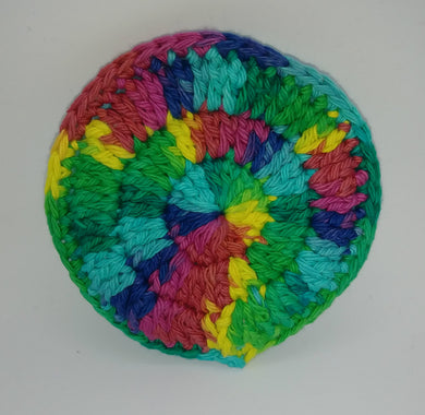 Pink Yellow Blue Green Cotton & Nylon Dish Scrubbies