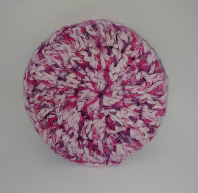 Pink Magenta Purple Cotton & Nylon Dish Scrubbies