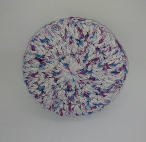 Blue Magenta Purple Cotton & Nylon Dish Scrubbies