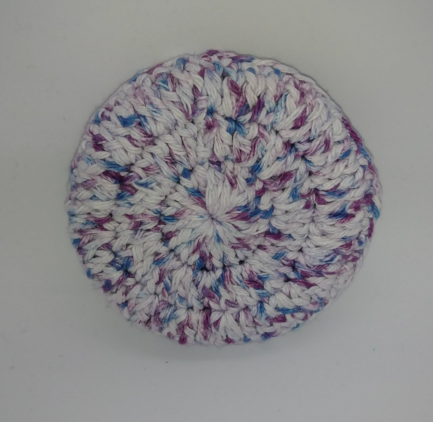 Blue Magenta Purple Cotton & Nylon Dish Scrubbies