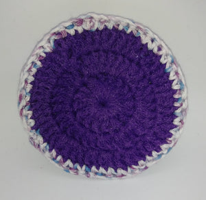 Blue Magenta Purple Cotton & Nylon Dish Scrubbies