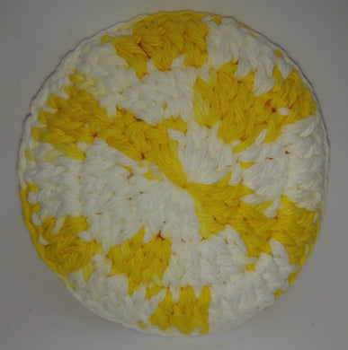Daisy Ombre Yellow & White Cotton & Nylon Dish Scrubbies