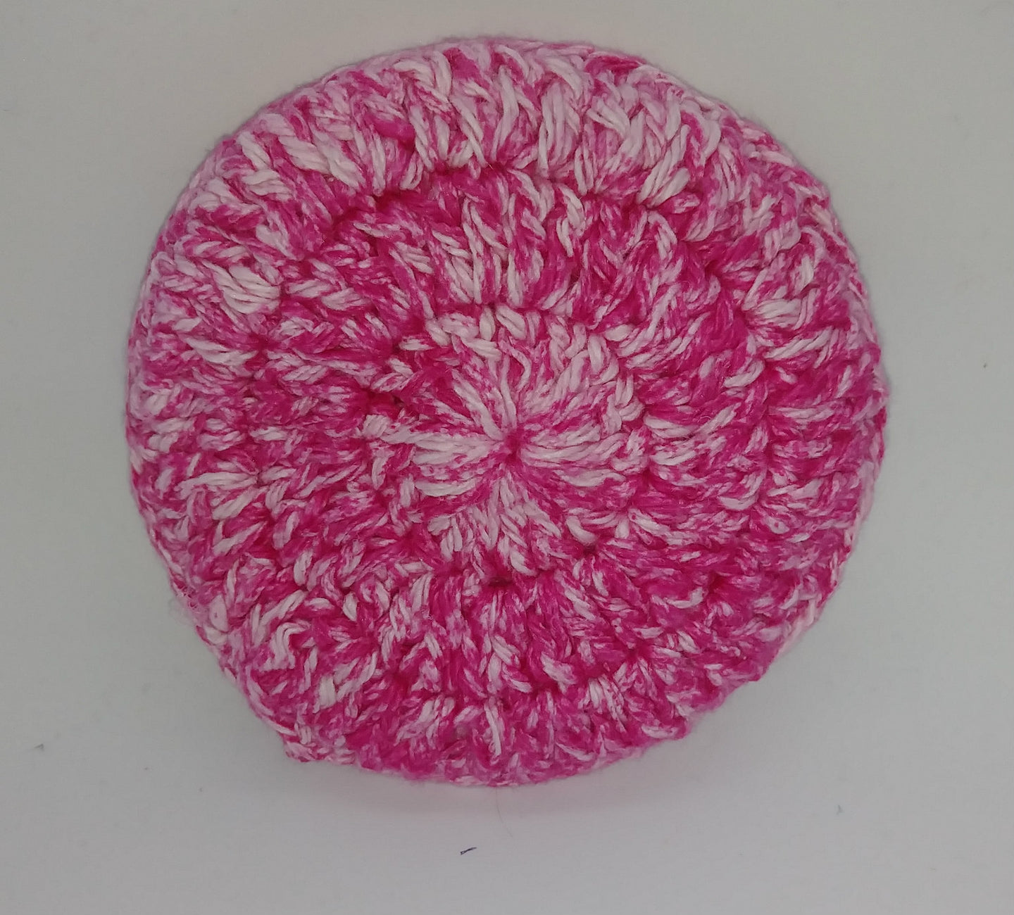 Pink White Cotton & Nylon Dish Scrubbies