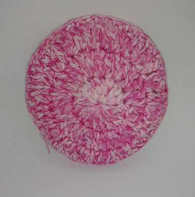 Pink White Cotton & Nylon Dish Scrubbies