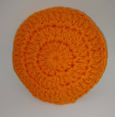 Orange Cotton & Nylon Dish Scrubbies