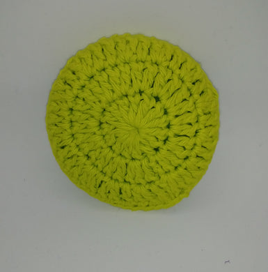 Lime Green Cotton & Nylon Dish Scrubbies