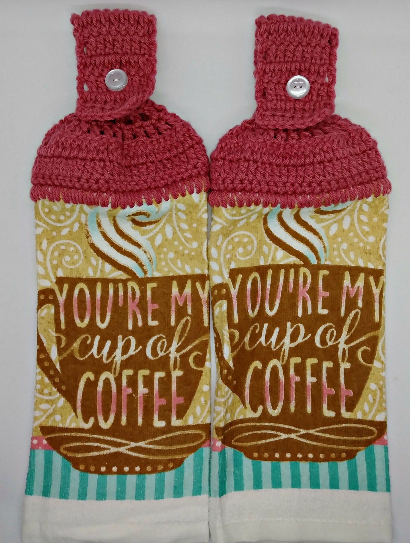 You're My Cup of Coffee Hanging Kitchen Towel Set