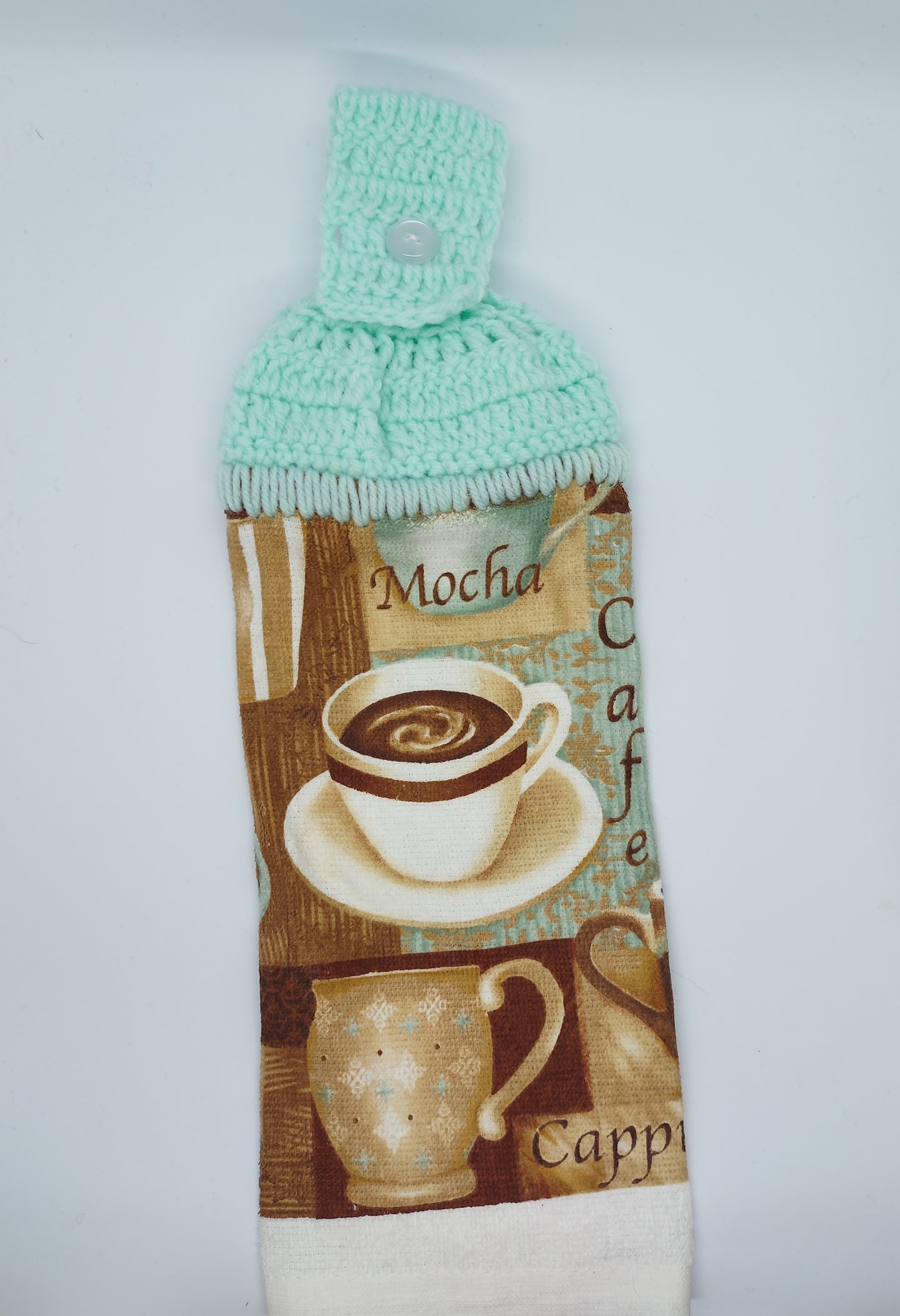 Coffee Single Hanging Kitchen Towel Topper