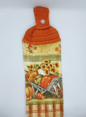 Fall Harvest Single Hanging Kitchen Towel Topper