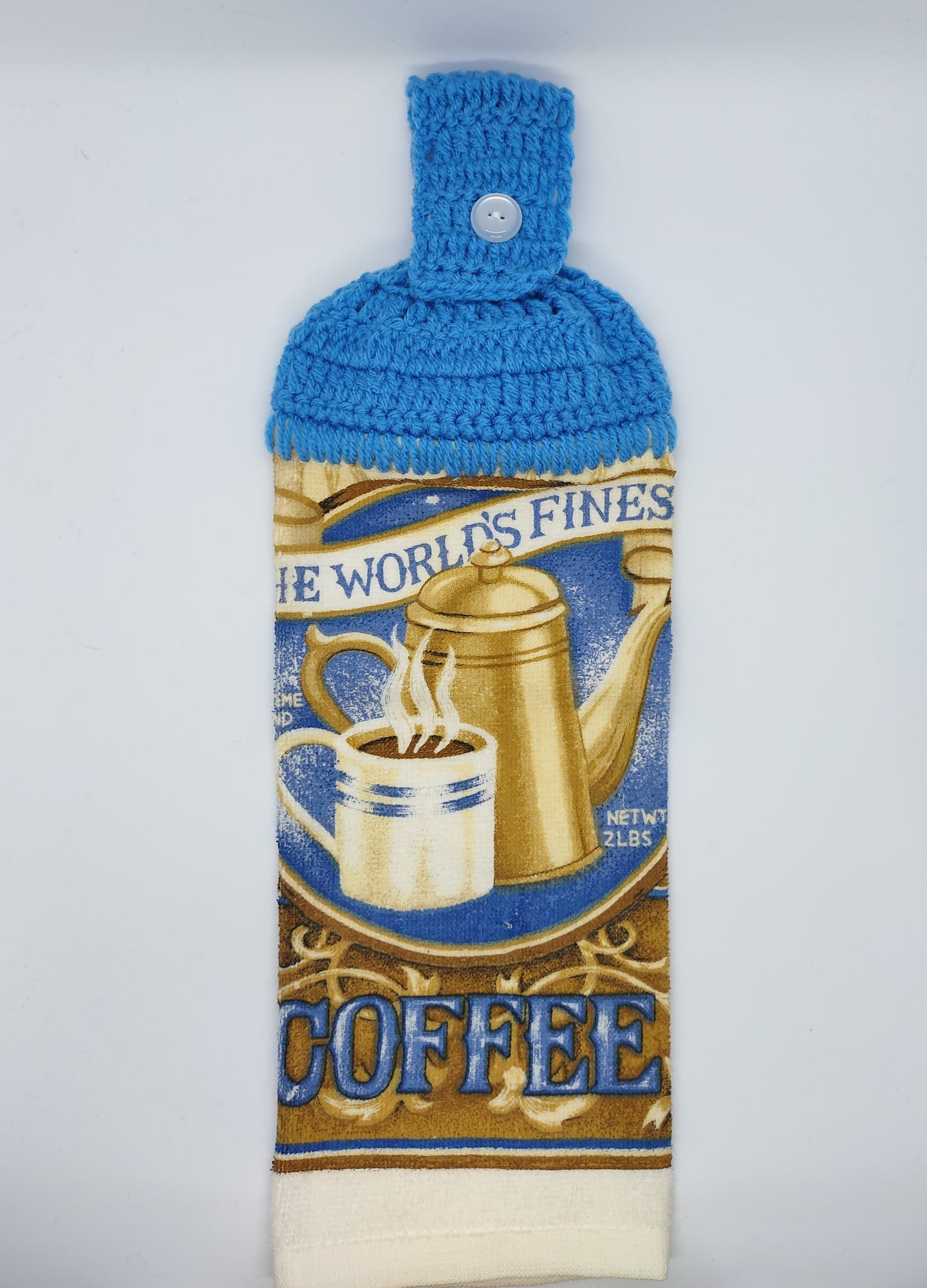 The World's Finest Coffee Single Hanging Kitchen Towel Topper