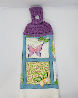 Butterflies Single Hanging Kitchen Towel Topper