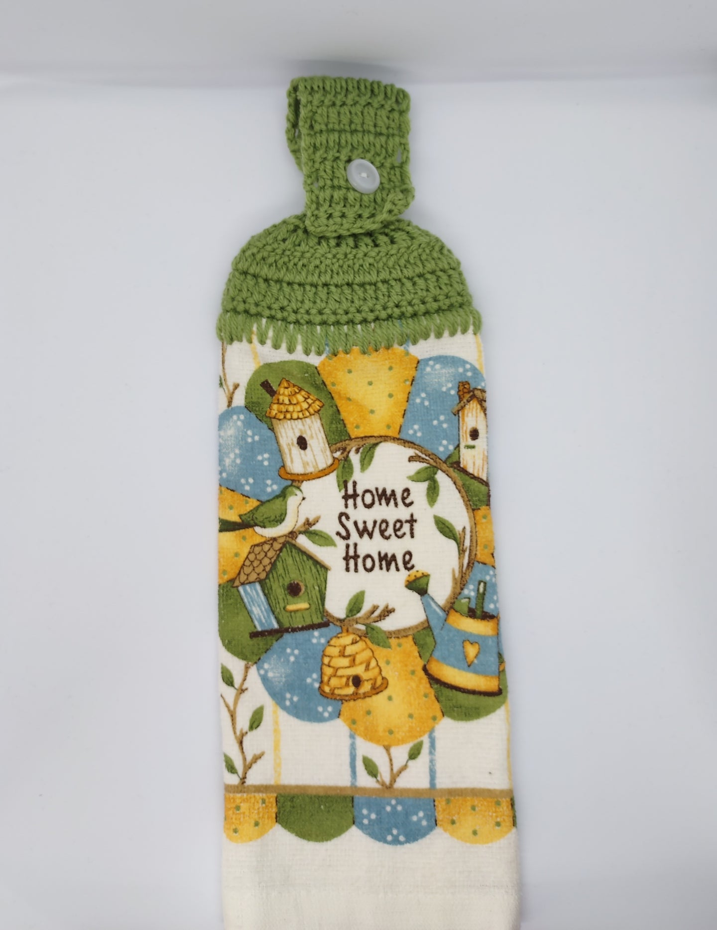 Home Sweet Home Birdhouses Single Hanging Kitchen Towel Topper