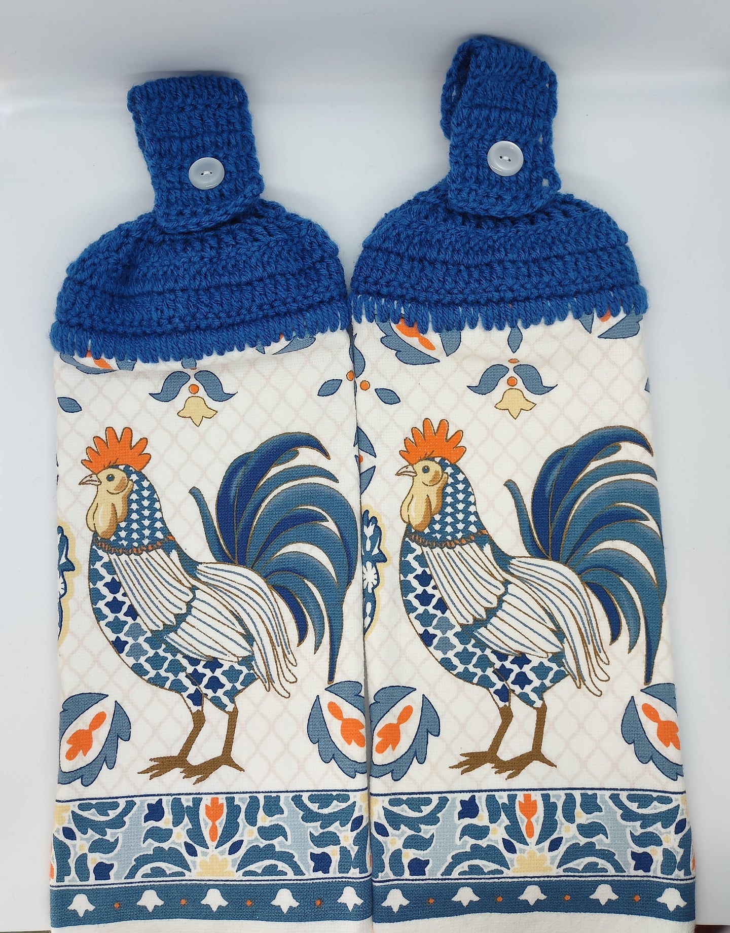 Cute Rooster Hanging Kitchen Towel Set