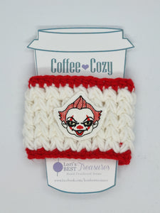 Horror Clown Coffee Cup Cozy