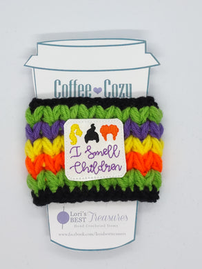 Halloween Witches I Smell Children Coffee Cup Cozy