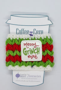 Merry Grinch Mas Coffee Cup Cozy