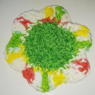 Flower Kitchen Durable Dish  Pot Scrubbies 4