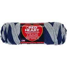 Load image into Gallery viewer, Team Spirit Navy &amp; Gray Baby Blanket 24&quot;x30&quot;