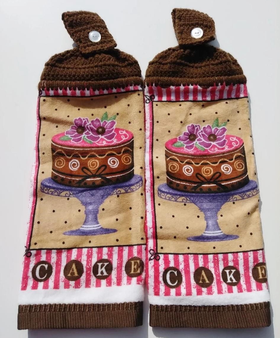 Chocolate Cake Hanging Kitchen Towel Set