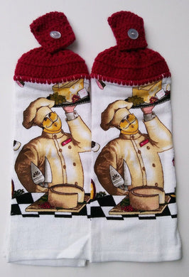 Cheese Chef Hanging Kitchen Towel Set