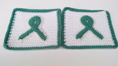 Ovarian Cancer Awareness Ribbon Potholder Set