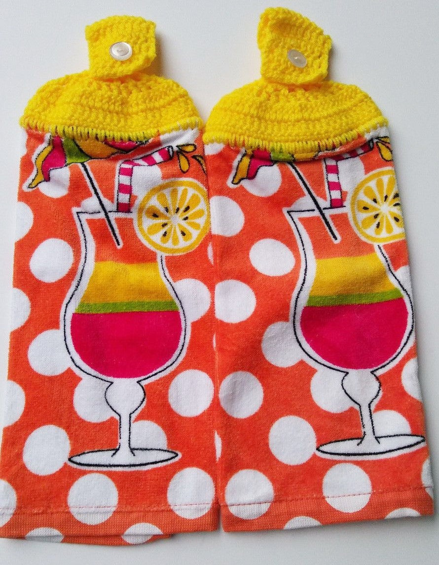 Daiquiri Lemon Drink Hanging Kitchen Towel Set