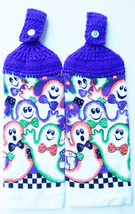 Halloween Ghosts Hanging Kitchen Towel Set