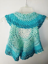 Load image into Gallery viewer, Girls Ring Around The Rosie Vest Size 4T Cream Teals Faerie Cake Circle Vest