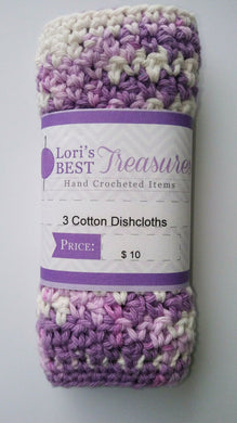 Dishcloths Washrags Dishrags Washcloth Set of 3 Cotton 7